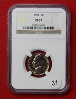 1957 Jefferson Nickel NGC PF67