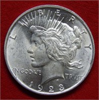 1923 D Peace Silver Dollar