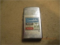 Zippo Lighter w/ Adv. on Front