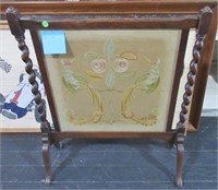 Cloth type picture in frame on stand