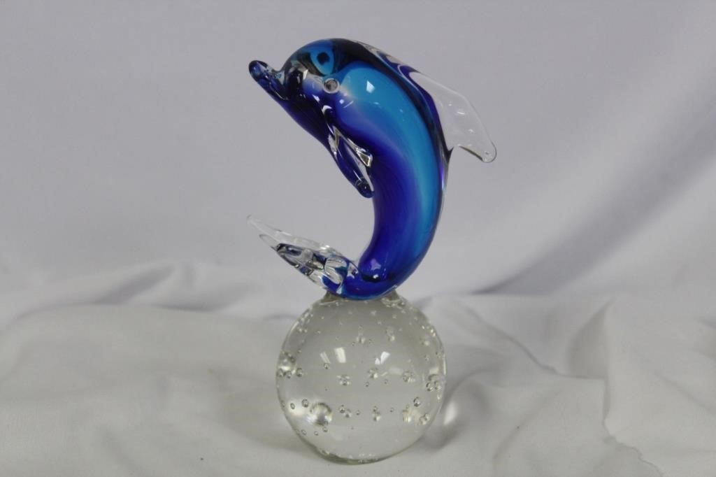 An Art Glass Dolphin