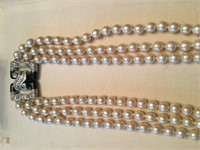 CLASSSIC 1940s DECO STYLE PEARL NECKLACE