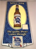 Pabst Blue Ribbon Vintage Beer Bottle Sign