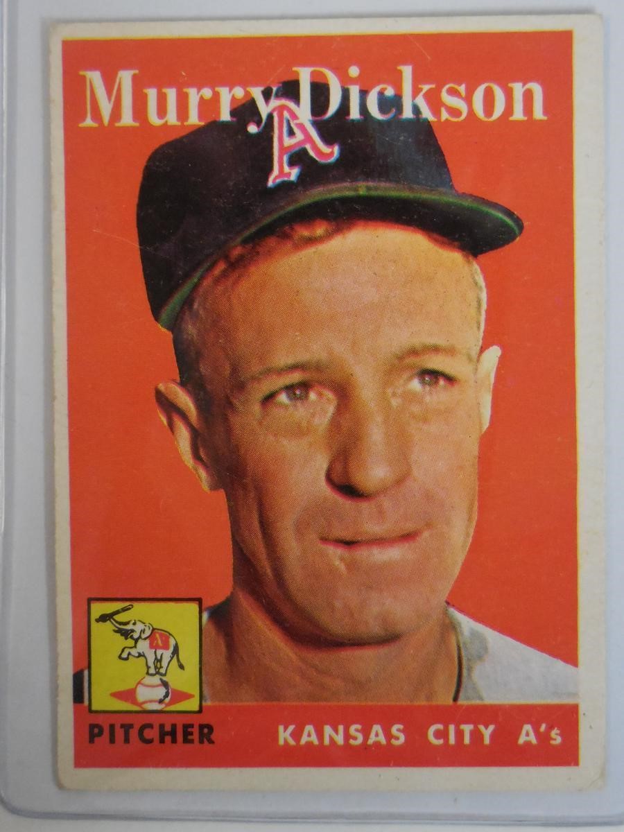 1958 TOPPS #349 MURRY DICKSON ATHLETICS