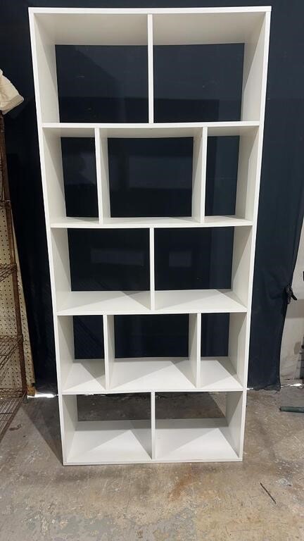 White 71" Cubby Shelf / Display K13A