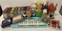 Lot of various vintage toys