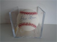 HANK AARON AUTO MLB BALL / NO COA