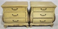 Pair Decorative 3 drawer chests