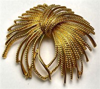Monet Brooch Gilded Cordelia Gold Plated Pin