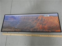 Framed photo of The Grand Canyon; 36"x12"