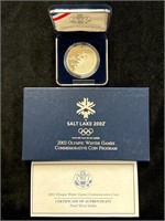 2002 P Olympic Winter Games Proof Silver Dollar