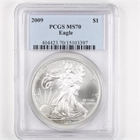 2009 Silver Eagle PCGS MS70