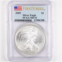 2009 Silver Eagle PCGS MS70