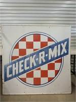 Metal Check-R-Mix sign 48x48