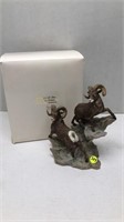 LENOX BIGHORN SHEEP PORCELAIN SCULPTURE W/ BOX