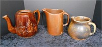 3 Pcs Repaired Clay Pottery