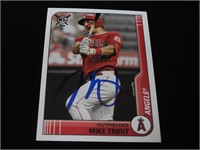 Mike Trout Signed Trading Card COA Pros