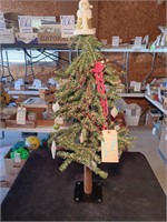 3" Tall Designer Christmas Tree. Iron Base