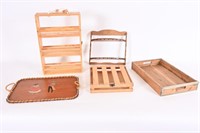 Wooden Trays & Display Shelves