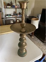 Brass Candle Holder- 24" h