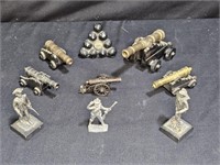 VTG Pewter Soldiers, Pencraft Cannons, & more