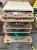 Assorted Saw Blades In Case