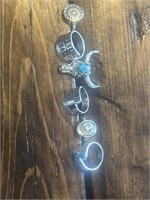 6 Piece Vintage Western Rings