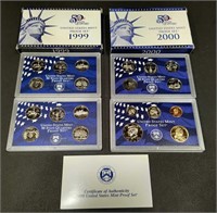 1999-2000 US Mint Proof Set coins in original
