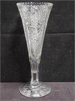 Cut crystal vase