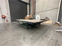 Steel Mobile Glass Float Table Approx 4m x 4m