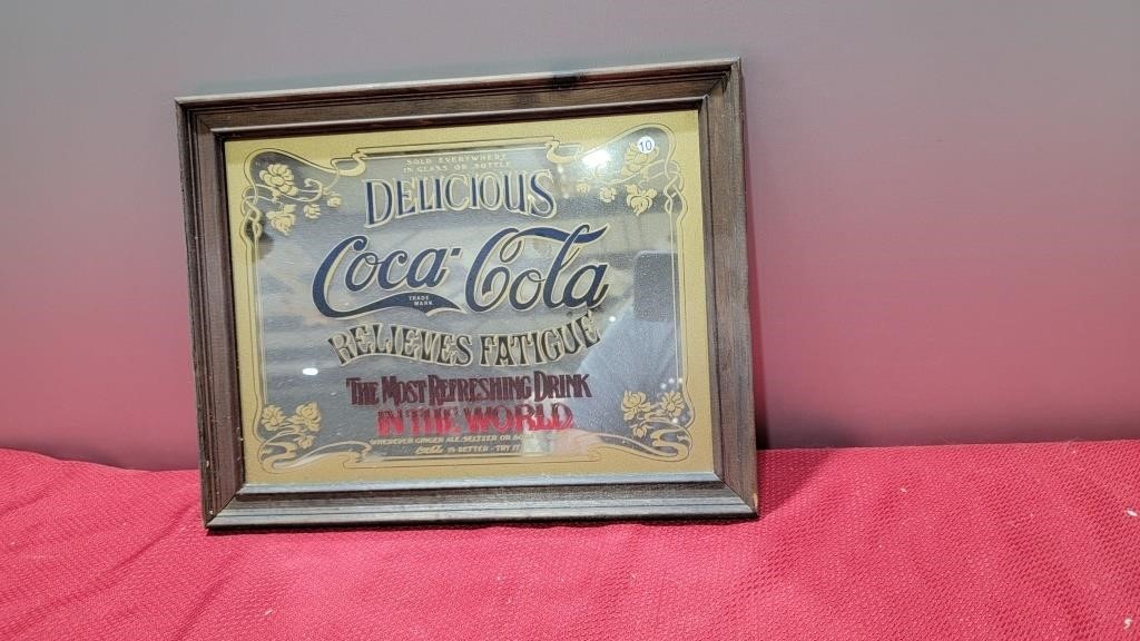 Vintage coke mirror