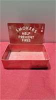 Vintage steel shop smokers ashtray