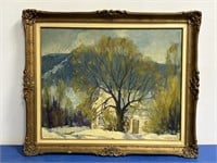 Beautiful Landscape Oil Painting (Frame does Have