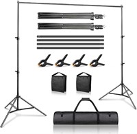 6.5' x 10' Backdrop Stand Kit, Adjustable