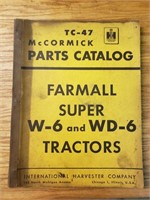 Farmall super W6 & WD6 parts catalog