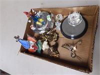 Clown Roundup, Two Brass figures, Glass & More