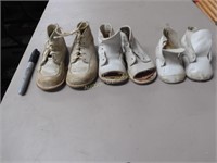 Three Pair of Vintage Baby Shoes