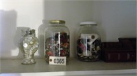(3) JARS OF BUTTONS