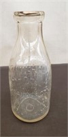 Vintage 1Qt Embossed Quality Dairy Milk Bottle