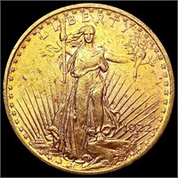 1922 $20 Gold Double Eagle CHOICE AU