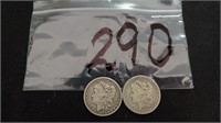 1879 & 1880 Morgan Silver Dollar