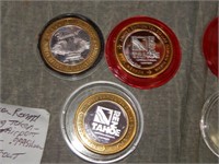 3 Casino Tokens Chips .999 Silver Lmt. Editions