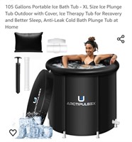 105 Gallons Portable Ice Bath Tub - XL Size Ice