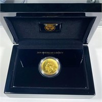 2019-W American Liberty Gold Coin GEM BU 1Oz