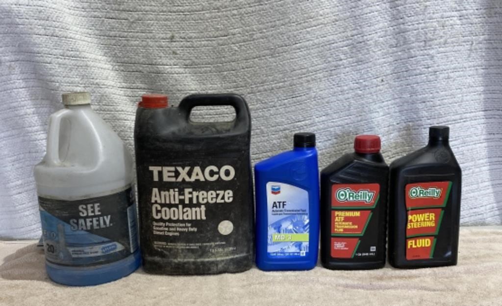 Assorted Automotive Fluids