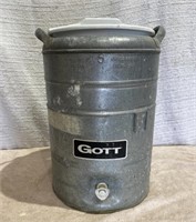Vintage Gott 5-Gal. Galvanized Cooler Liquid