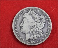 1897O Morgan silver dollar