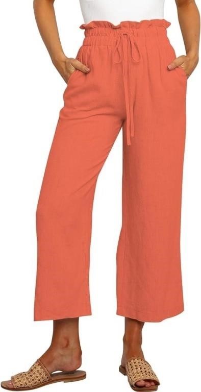 KORSIS Women's Drawstring Linen Pants