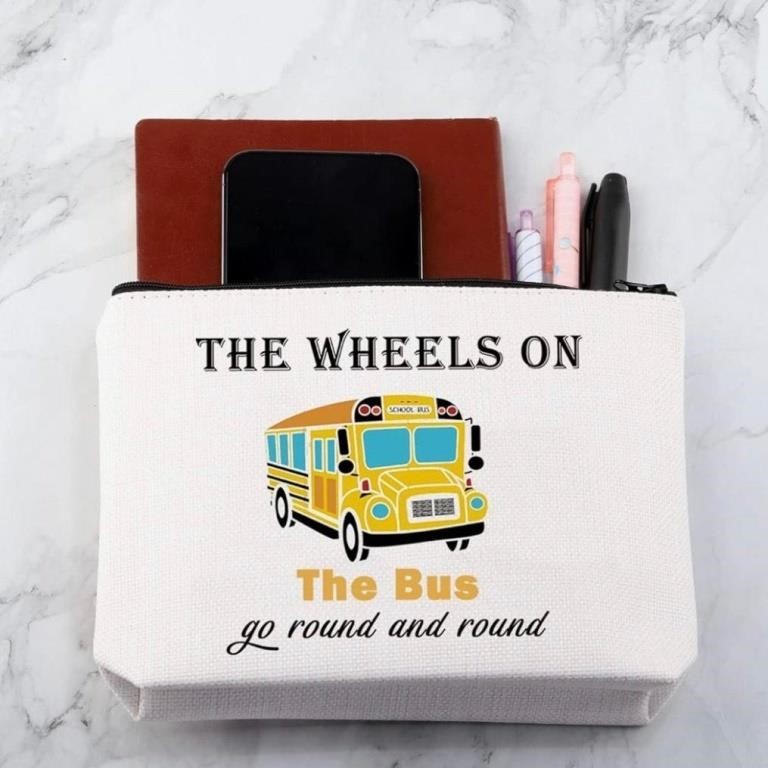 MNIGU "School Bus" Cosmetic Bag