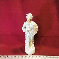 Vintage Bisque Figurine (12 1/4" Tall)
